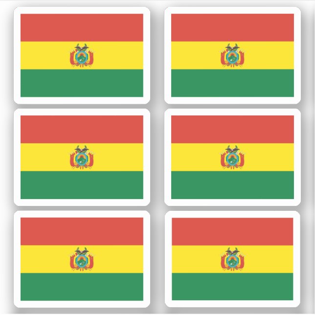 Pegatina Bandera de Bolivia (Anverso)