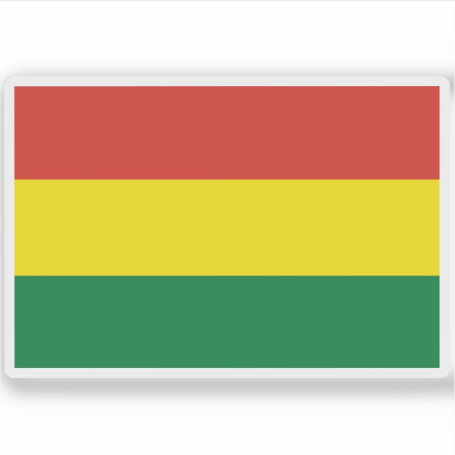 Pegatina Bandera de Bolivia (Anverso)