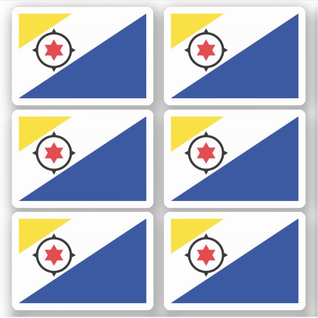 Pegatina Bandera de Bonaire (Anverso)
