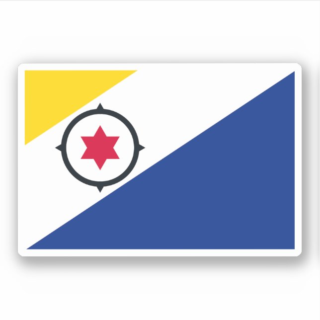 Pegatina Bandera de Bonaire (Anverso)