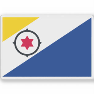 Pegatina Bandera de Bonaire, isla neerlandesa del Caribe