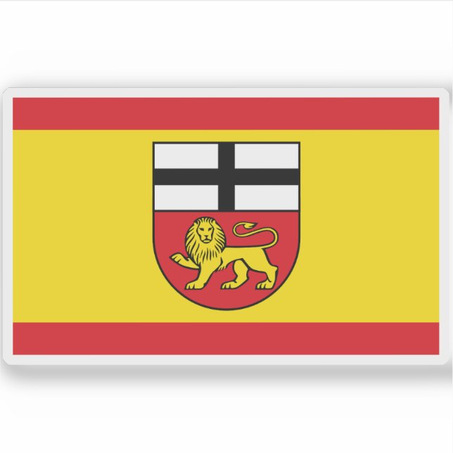 Pegatina Bandera de Bonn, Alemania (Anverso)