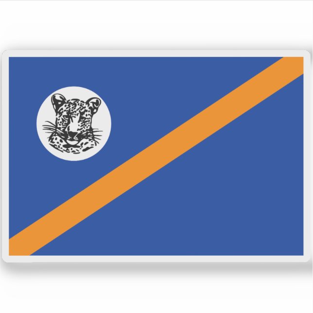 Pegatina Bandera de Bophuthatswana (1972-1994), África (Anverso)