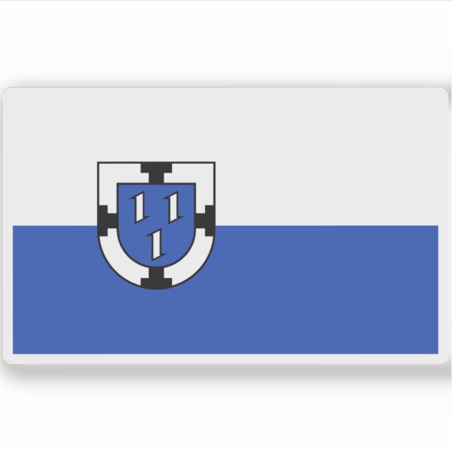 Pegatina Bandera de Bottrop, Alemania (Anverso)
