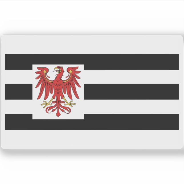 Pegatina Bandera de Brandemburgo (1660-1750) (Anverso)