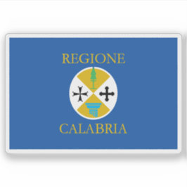 Pegatina Bandera de Calabria, Italia