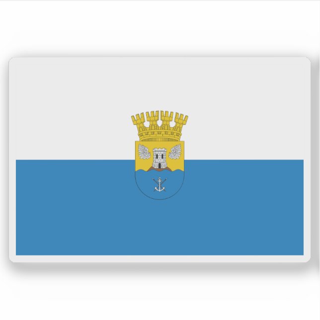 Pegatina Bandera de Calbuco, Chile (Anverso)