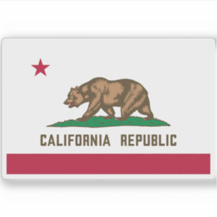Pegatina Bandera de California