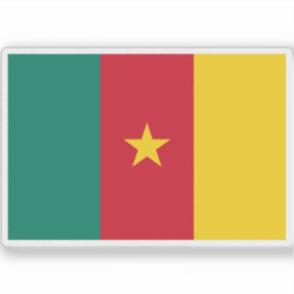 Pegatina Bandera de Camerún