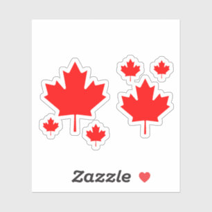 Pegatina Bandera de Canadá Emblema de hoja de arce campeón,