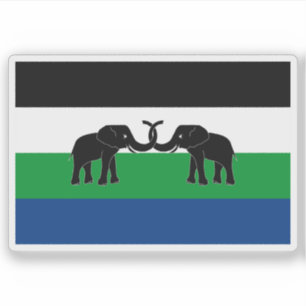 Pegatina Bandera de Caprivi Oriental, la República de Sudáf