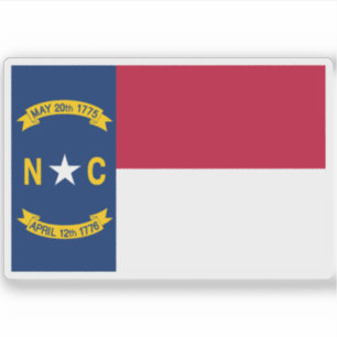 Pegatina Bandera de Carolina del Norte