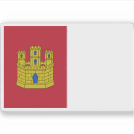 Pegatina Bandera de Castilla La Mancha
