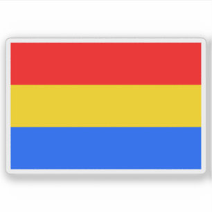 Pegatina Bandera de Český Těšín, República Checa