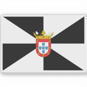 Pegatina Bandera de Ceuta
