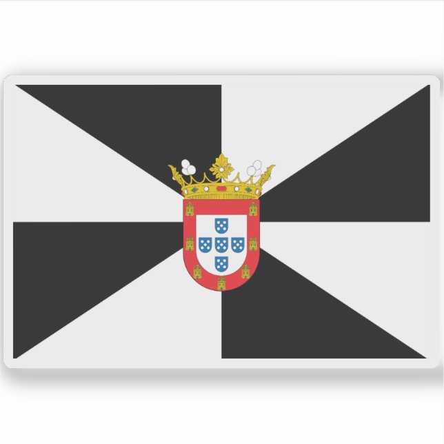 Pegatina Bandera de Ceuta (Anverso)