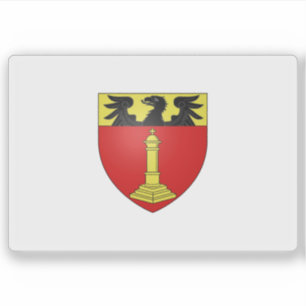 Pegatina Bandera de Châtelet, Bélgica