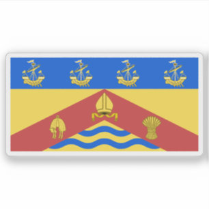 Pegatina Bandera de Christchurch, Nueva Zelanda