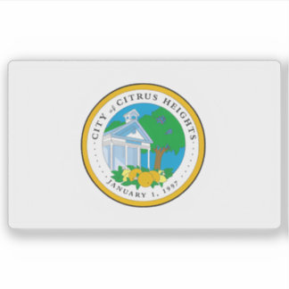 Pegatina Bandera de Citrus Heights, California, EE. UU.