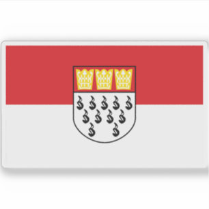 Pegatina Bandera de Colonia (Köln), Alemania