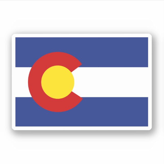 Pegatina Bandera de Colorado (Anverso)