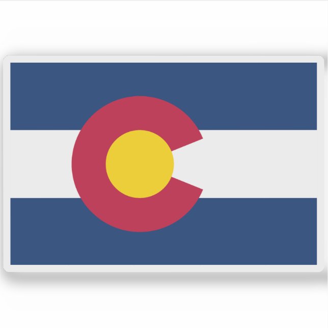 Pegatina Bandera de Colorado (Anverso)