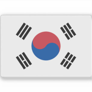 Pegatina Bandera de Corea del Sur
