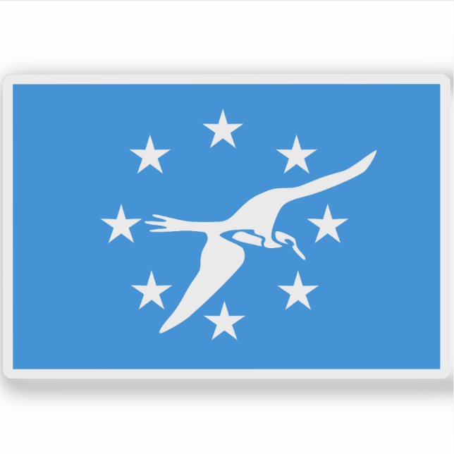 Pegatina Bandera de Corpus Christi, Texas (Anverso)