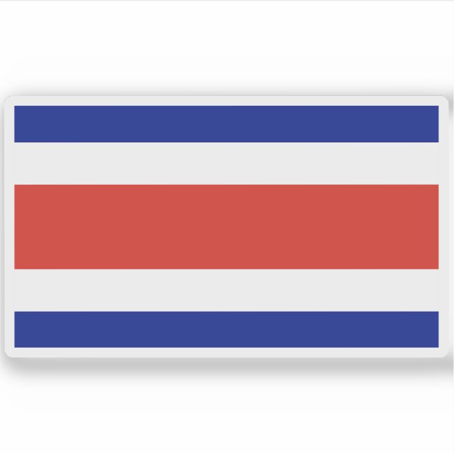 Pegatina Bandera de Costa Rica (Anverso)