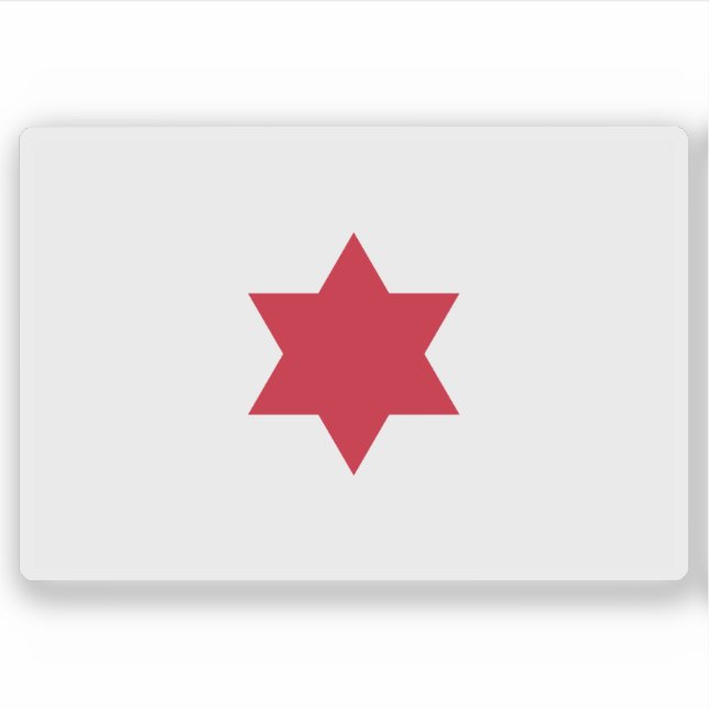 Pegatina Bandera de Costa Rica (1823-1824) (Anverso)