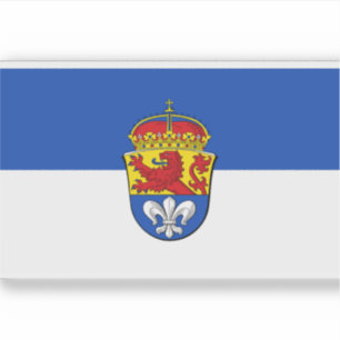 Pegatina Bandera de Darmstadt, Alemania