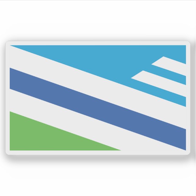 Pegatina Bandera de Dayton, Ohio, EE. UU. (Anverso)