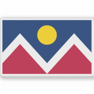 Pegatina Bandera de Denver, Colorado
