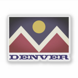 Pegatina Bandera de Denver, Colorado