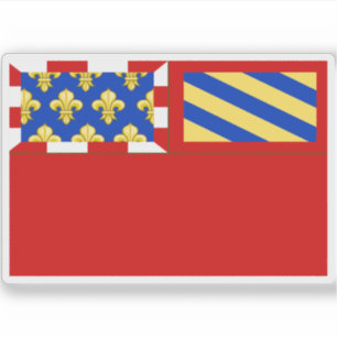 Pegatina Bandera de Dijon, Francia