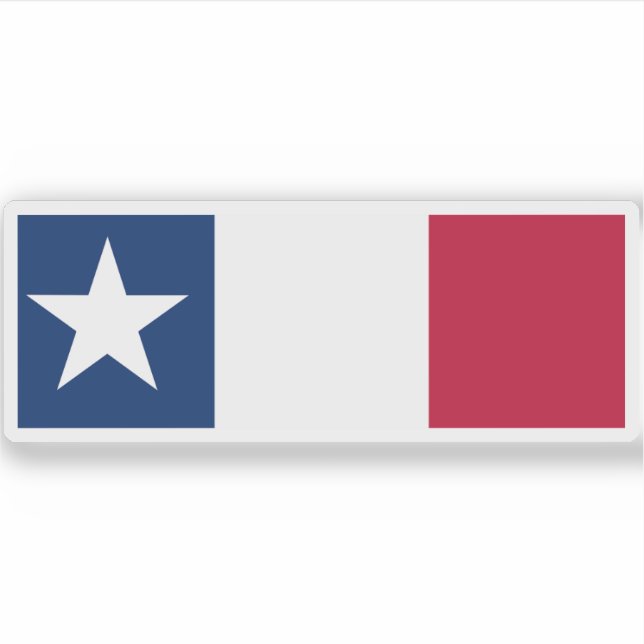 Pegatina Bandera de Dodson de Texas (Anverso)