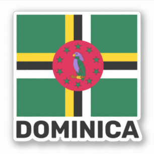 Pegatina Bandera de Dominica