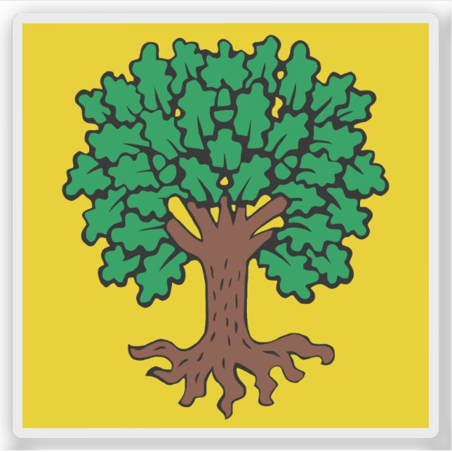 Pegatina Bandera de ÉChallens, Suiza (Anverso)