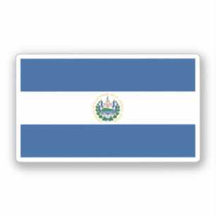 Pegatina Bandera de El Salvador