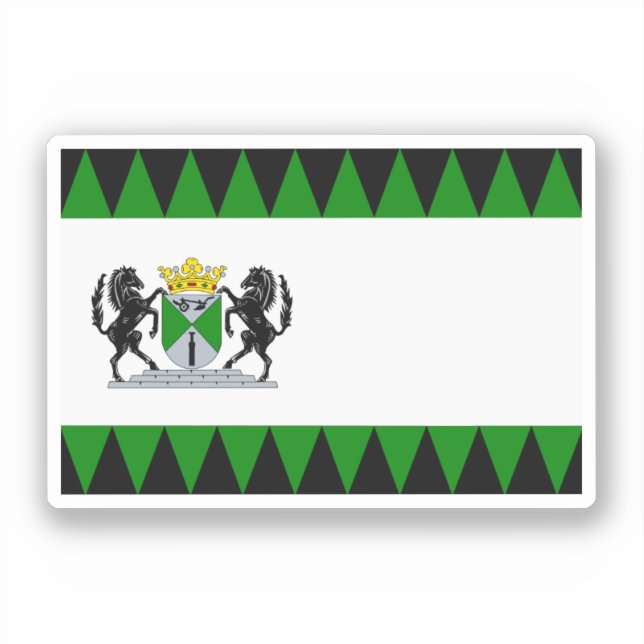 Pegatina Bandera de Emmen, Países Bajos (Anverso)