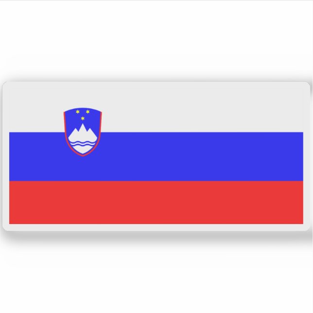 Pegatina Bandera de Eslovenia (Anverso)