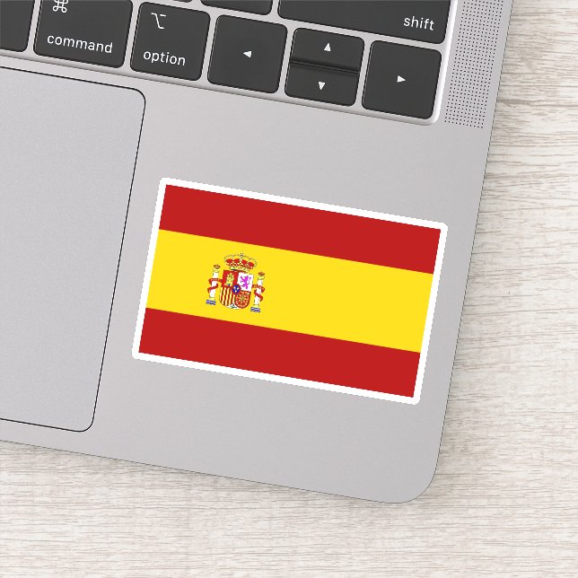 Pegatina Bandera de España (Detalle)