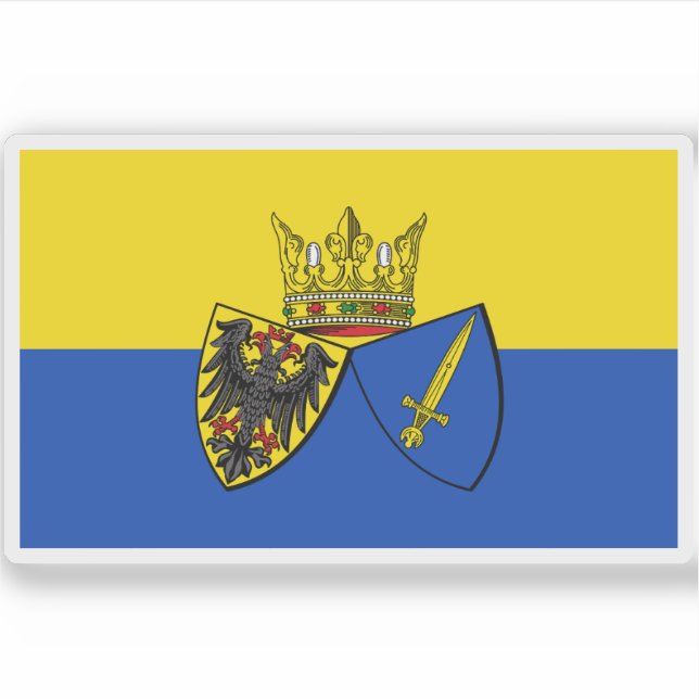 Pegatina Bandera de Essen, Alemania (Anverso)