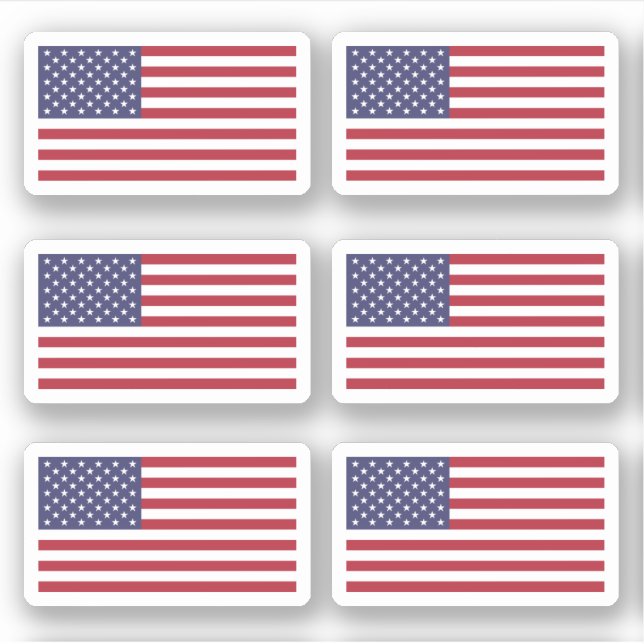 Pegatina Bandera de Estados Unidos (Anverso)