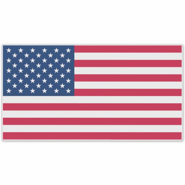 Pegatina Bandera de Estados Unidos - Estados Unidos de Amér (Anverso)