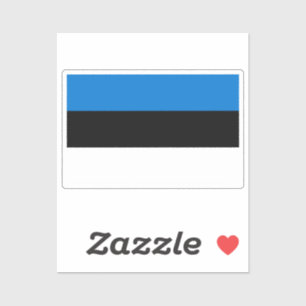 Pegatina Bandera de Estonia cortada a medida 