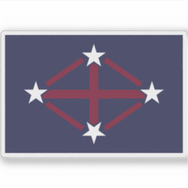 Pegatina Bandera de expedición antártica japonesa var. (191