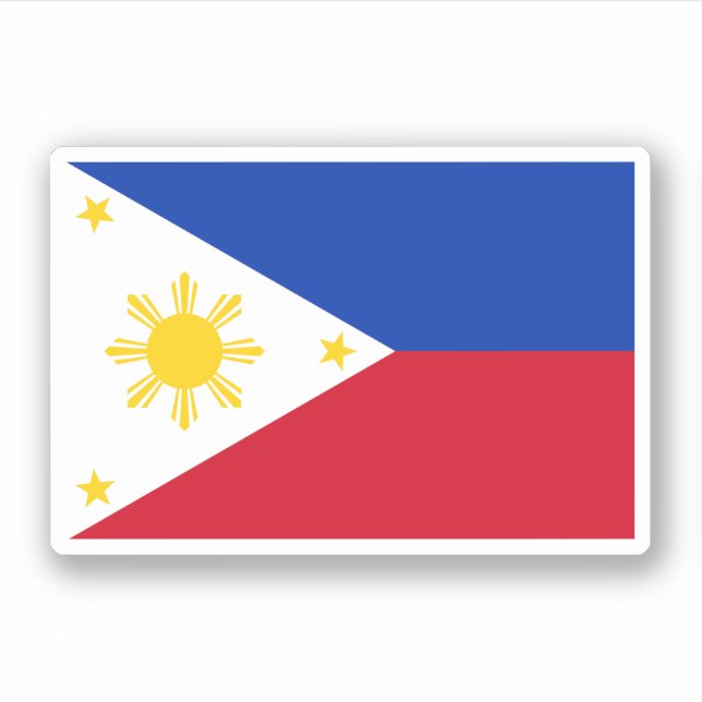 Pegatina Bandera de Filipinas (Anverso)