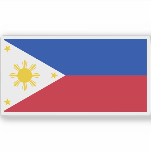 Pegatina Bandera de Filipinas (Anverso)