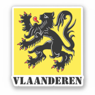 Pegatina Bandera de Flandes
